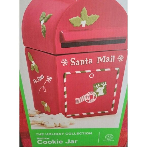MARTHA STEWART COLLECTION Letters To Santa Cookie Jar - Picture 6 of 6
